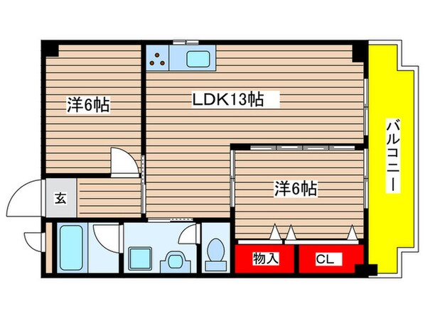 三鉦マンションの物件間取画像